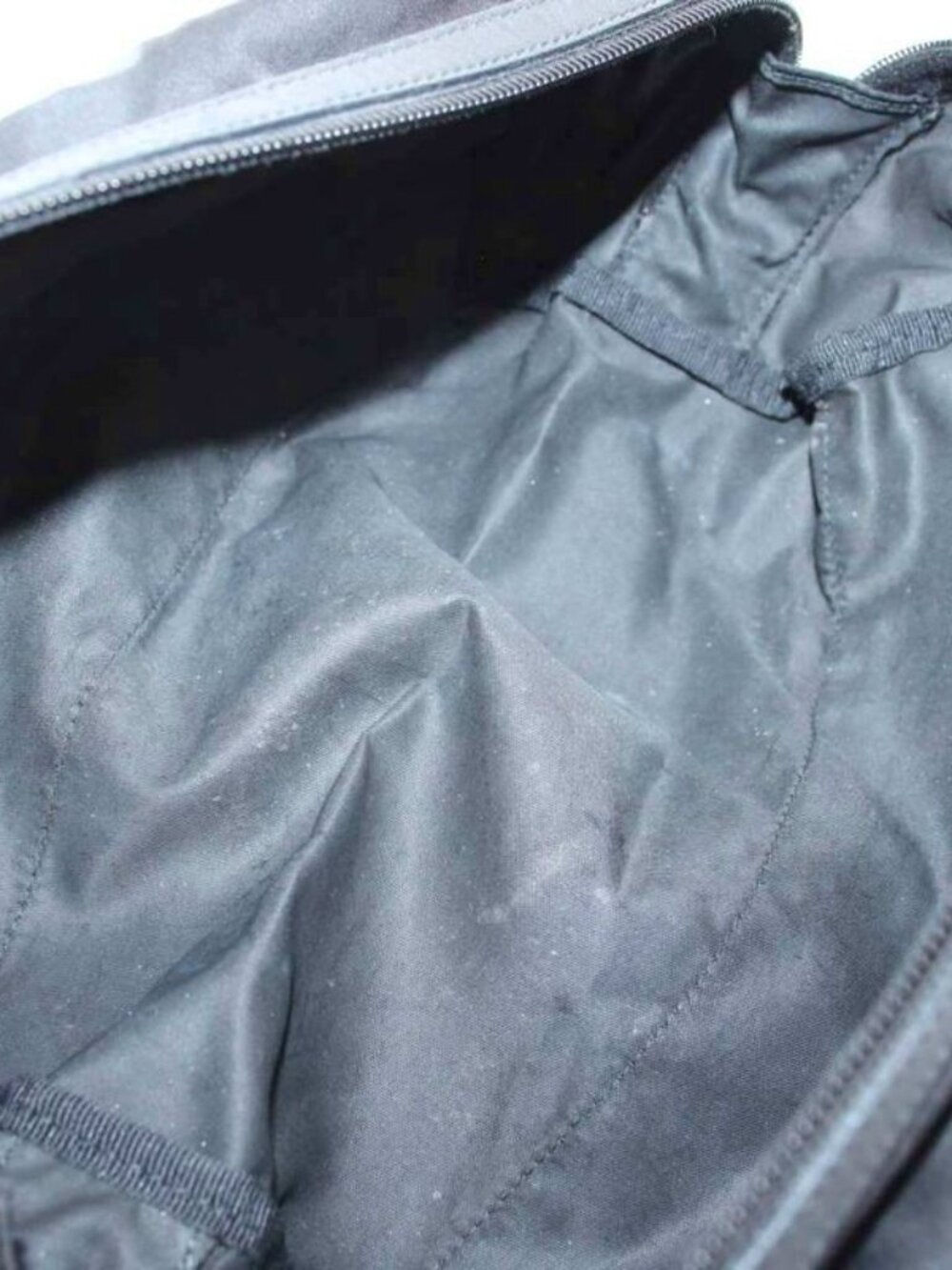 Prada Pouch Multi Triangle Logo Nylon Black KU - Picture 5 of 9